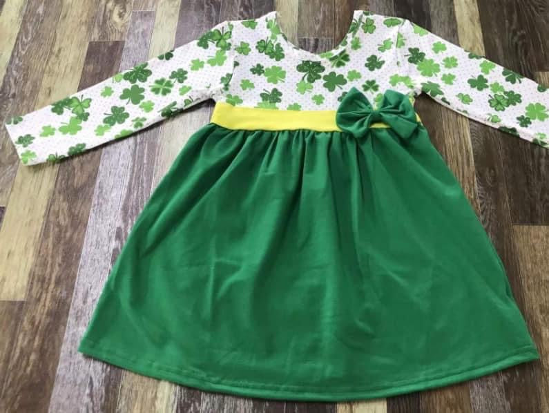 ETA 2/5 Preorder*  Saint Patrick’s Day Long Clover Dress