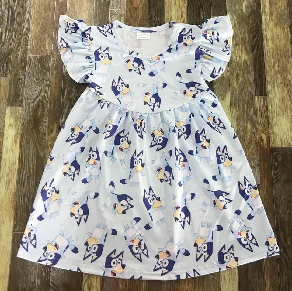 Preorder* Bluey Blue Pearl Dress