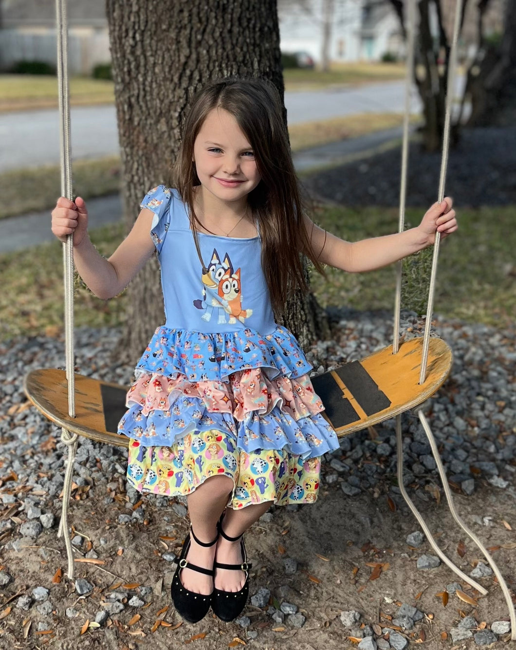 Bluey Ruffle Dress