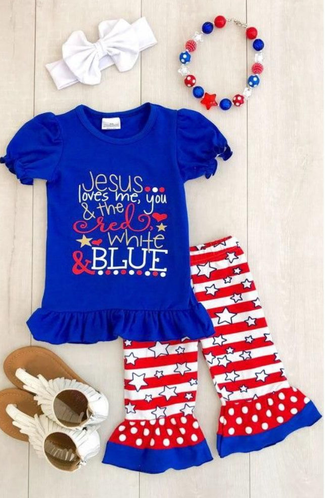 Preorder* Jesus loves me you and the red white and blue set