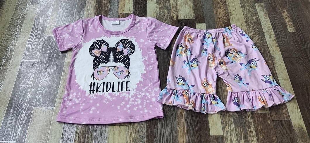 *Preorder* Bluey Inspired Shorts Set