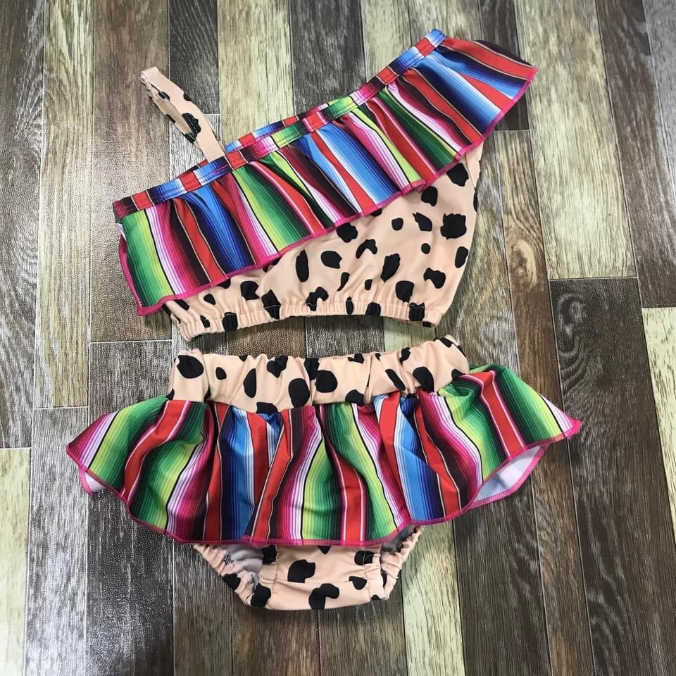 Serape and cheetah 2 piece