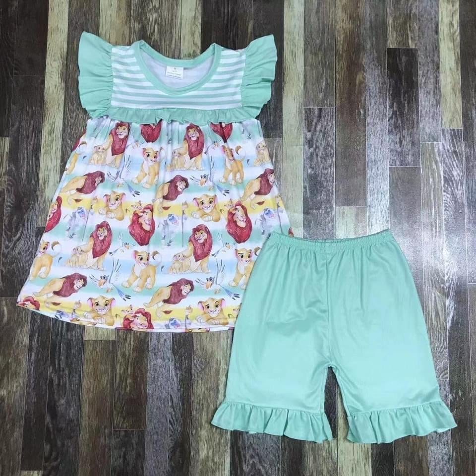 Preorder Simba shorts set