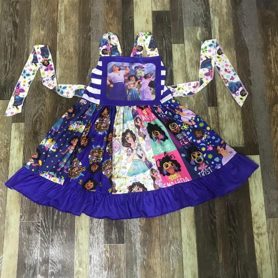 Preorder*  Encanto Purple twirl dress