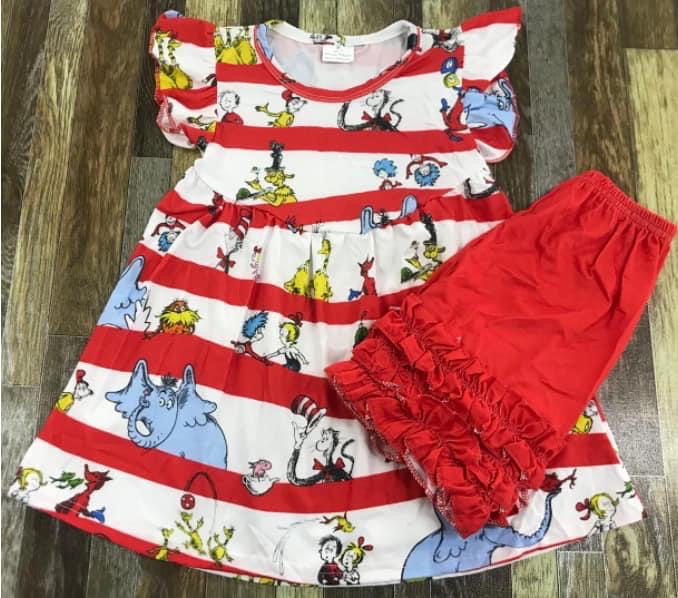 Preorder Dr Seuss Shorts Set
