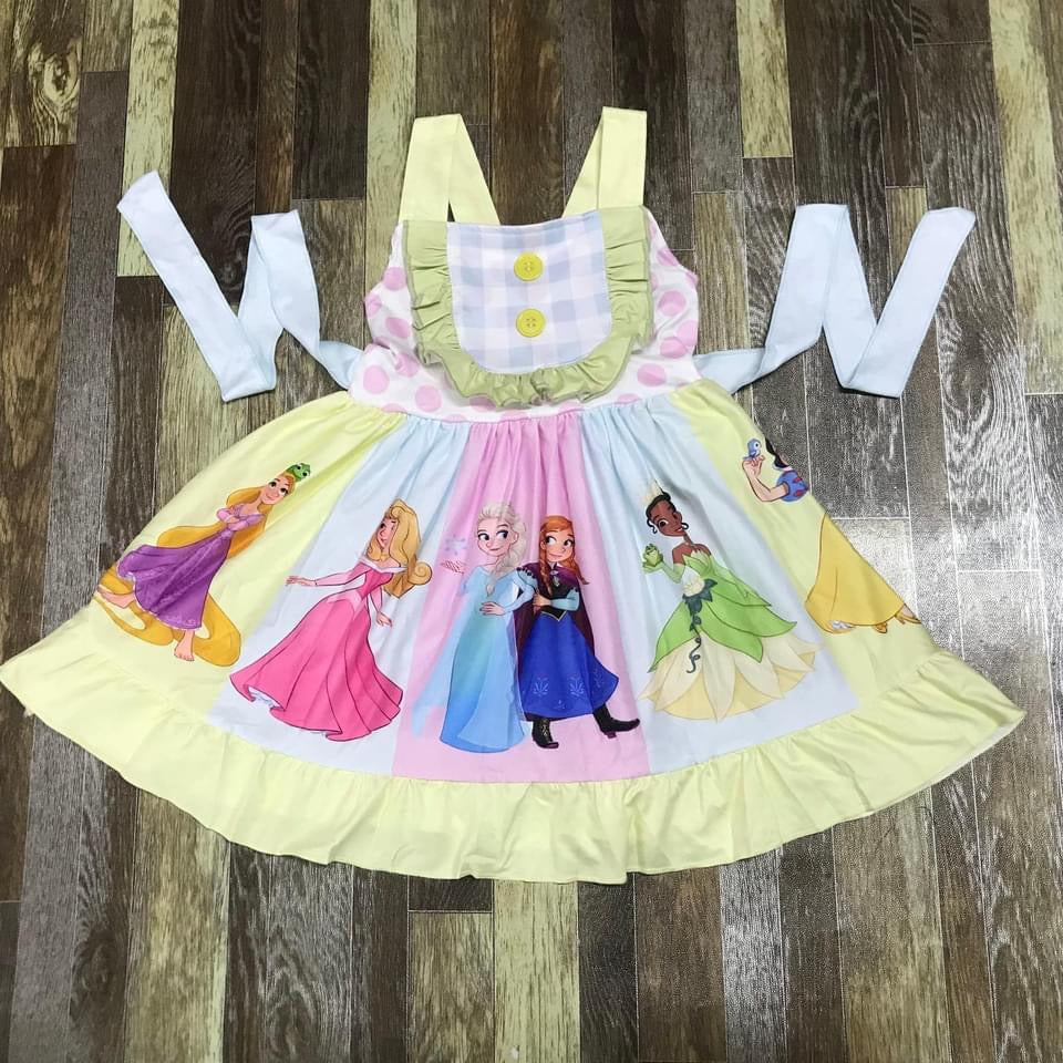 Preorder Princess Yellow Twirl Dress