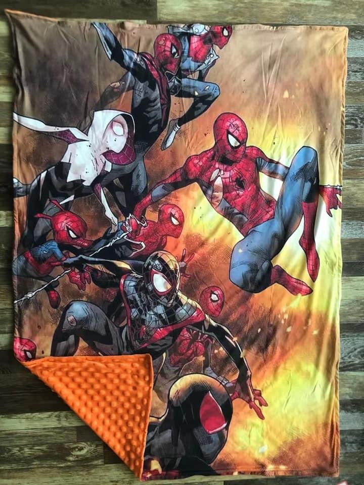 Preorder* Spideman minky blanket