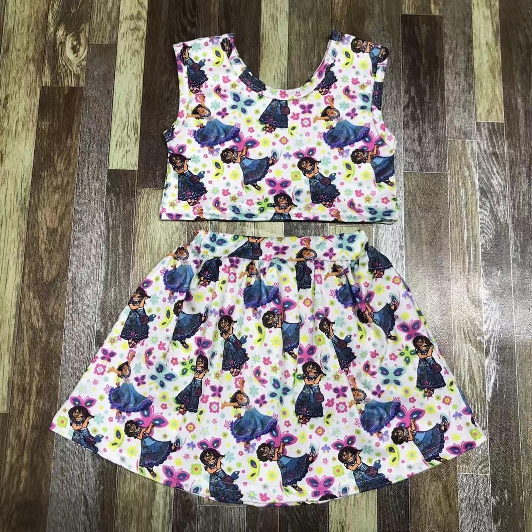 Preorder* Mirabel crop top set