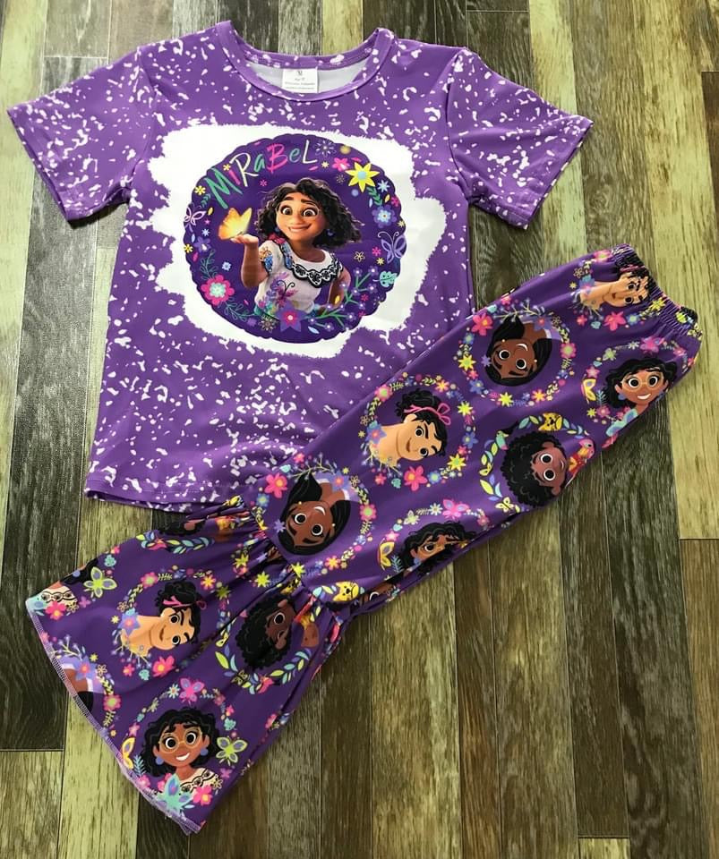 Preorder*  Encanto purple flare set