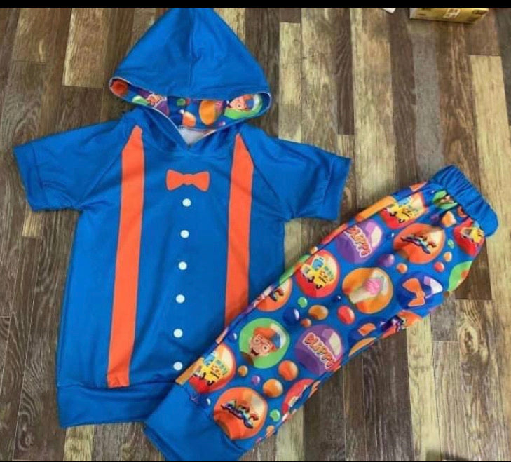 Blippi Inspired Pants set