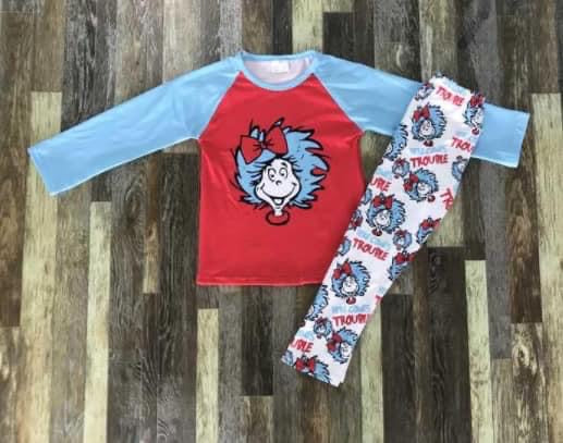 ETA 2/5 Preorder* Here Comes Trouble Pants Set
