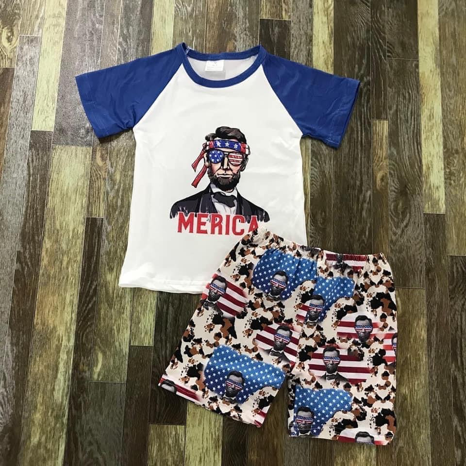 Preorder* Merica’ shorts set