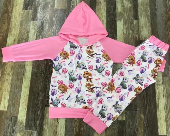 *Preorder* Paw Patrol pink hoodie set