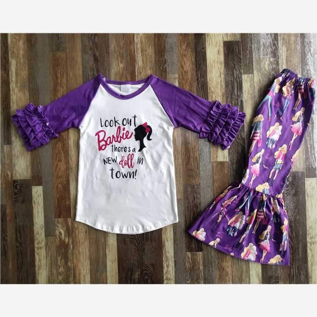 Preorder* Barbie purple bell set