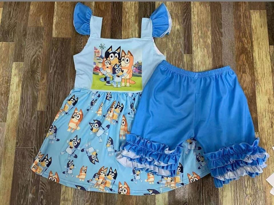 Preorder* Bluey Shorts Set