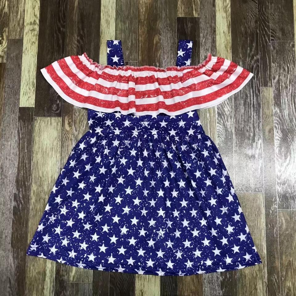 Preorder*  Cold shoulder Stars and Stripes