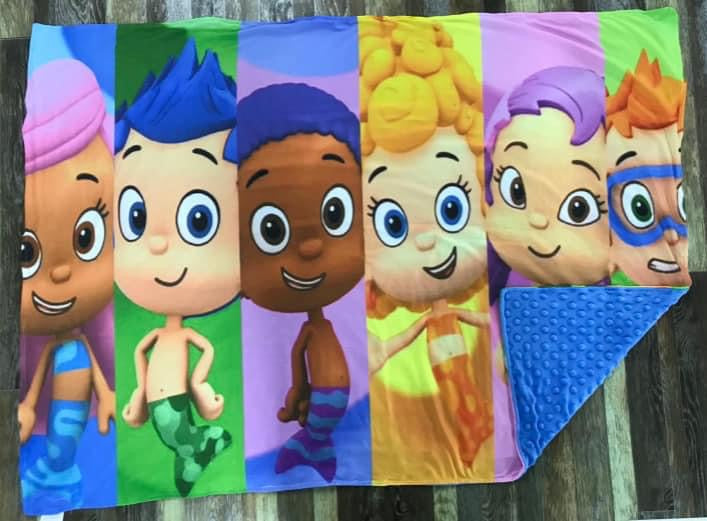 Preorder* Bubble Guppies minky blanket