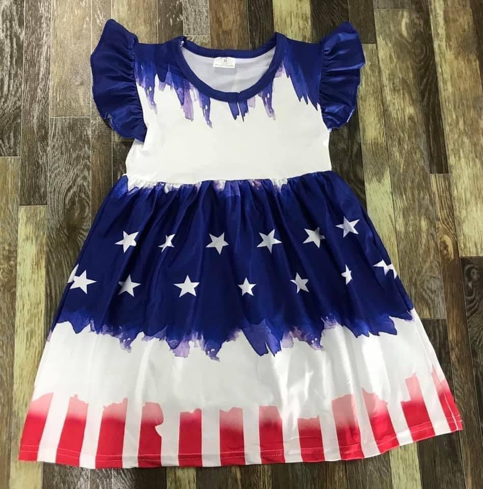 Preorder* 4th of Red White and Blue dress